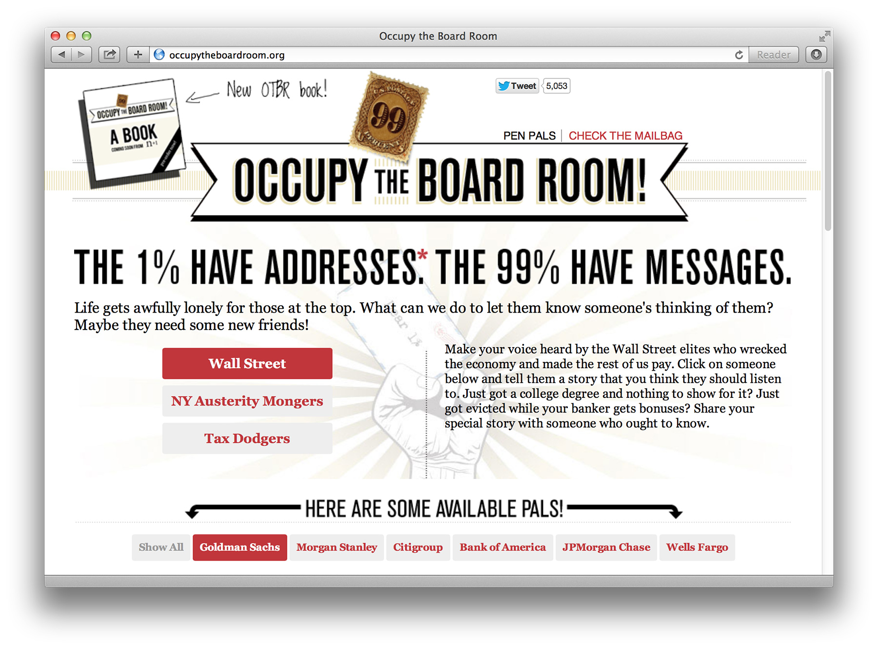 Occupy the Board Room